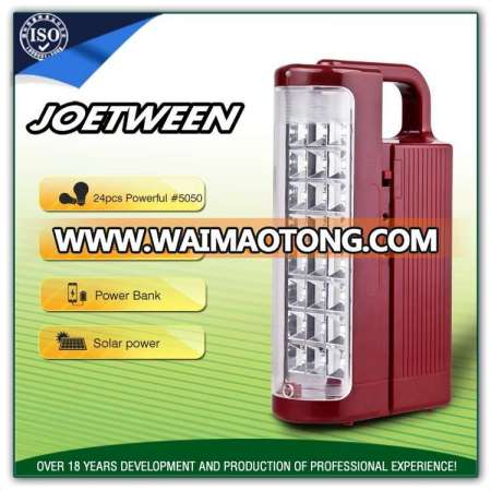 Hot sale dp led sanyo solar power rechargeable emergency light